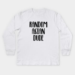 Random Asian dude Kids Long Sleeve T-Shirt